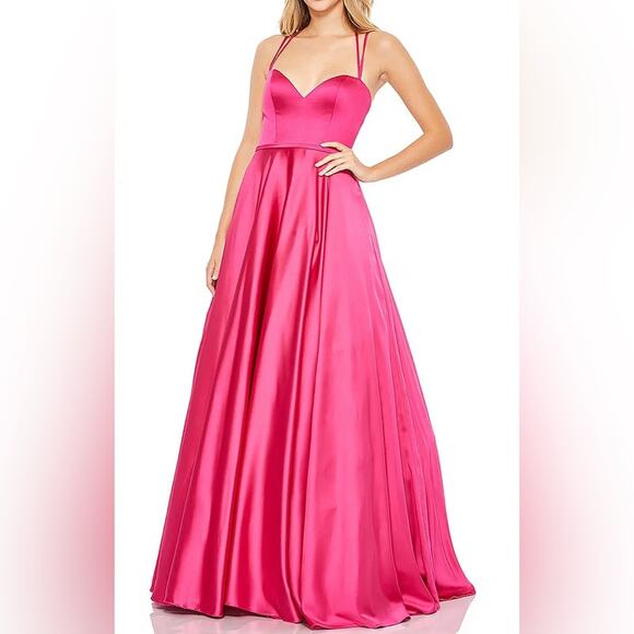 Mac Duggal 67559 Prom Spaghetti Strap Long Dres Size 14 NWT